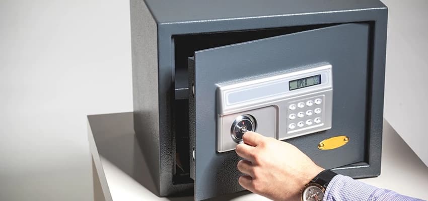 Safe locksmith opening a safe without damage in Charleston, SC